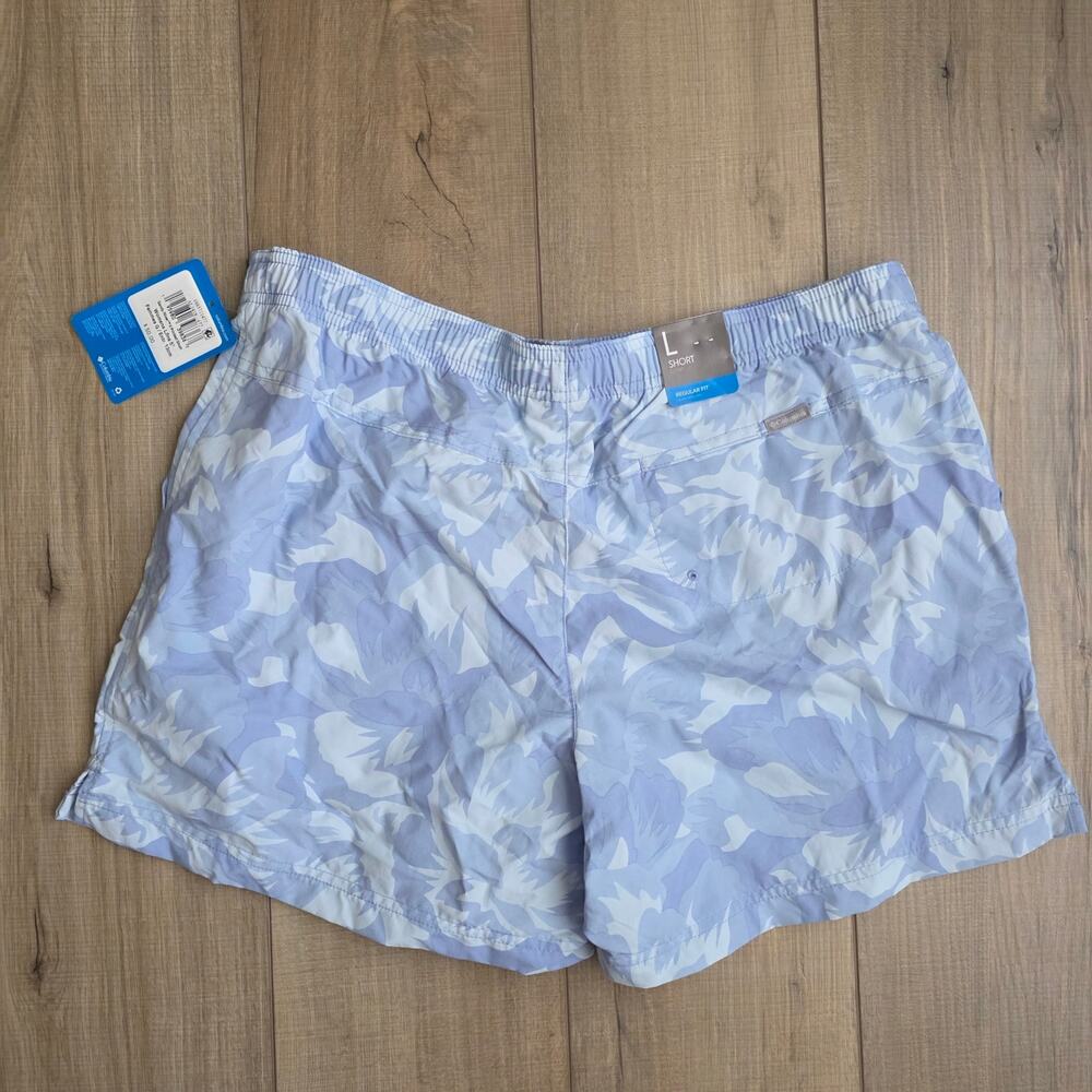 Columbia Women's Sandy River II Printed Blue Shorts Women Sz L - Picture 6 of 11
